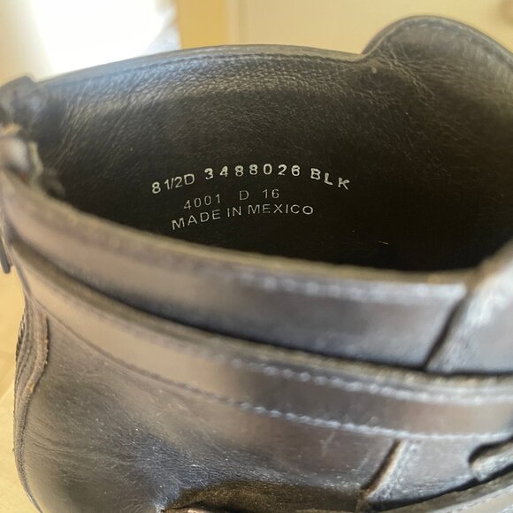 Frye All Leather Zip-up Dress Boots, Vibram Soles, Size 9.5 - Picture 5 of 6